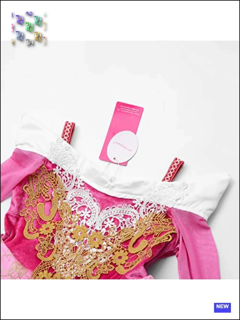Princess Costume Dress with Accessories Multi-Layer Tutu Velvet Cotton